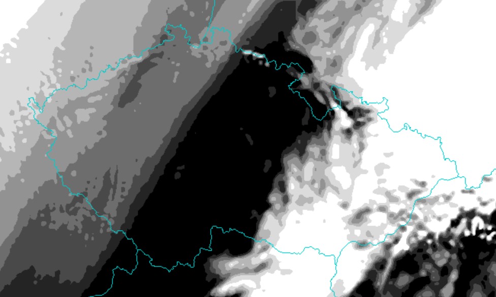 oblačnost v sobotu dopoledne