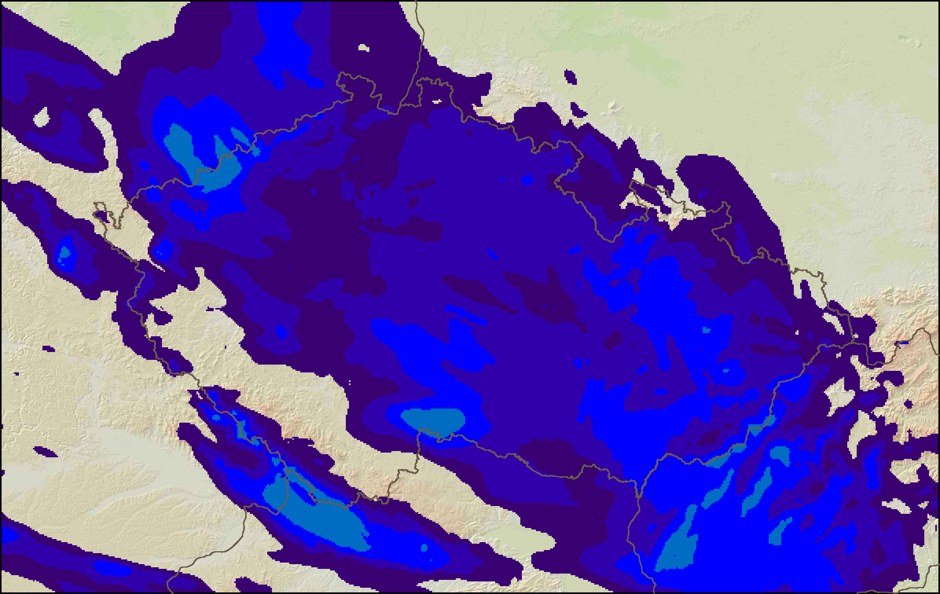 Pondělí bude zřejmě den se srážkami, o vydatné sněžení ale nepůjde