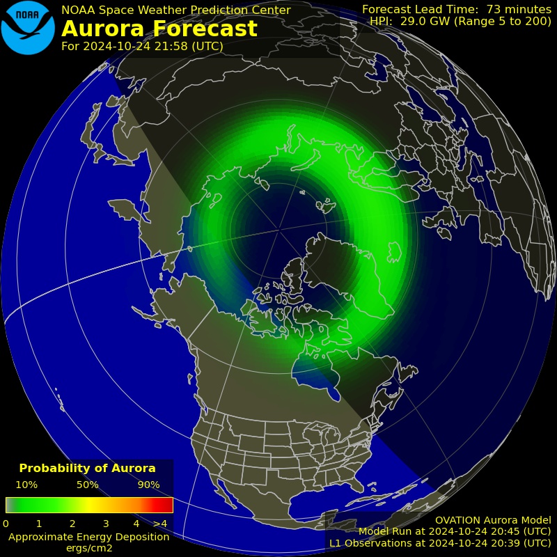 Předpověď Aurora Borealis