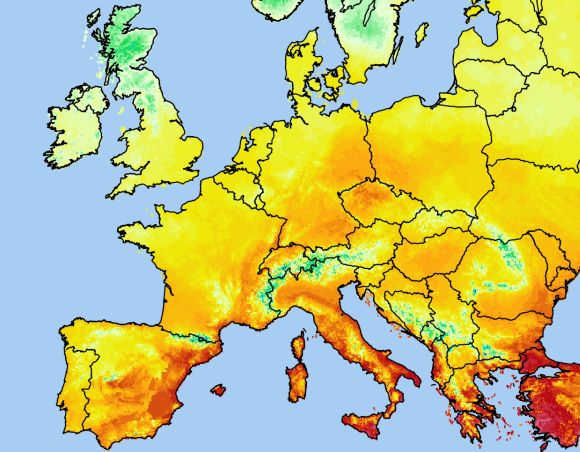Minulé léto bylo v Evropě nejteplejší od začátku měření