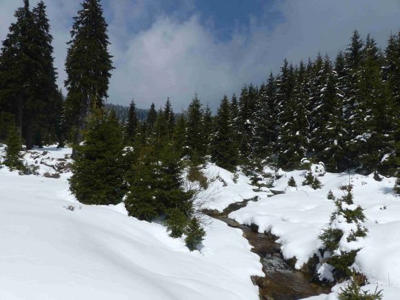 Sněhu na horách výrazně ubývá, v Krkonoších je ale stále až metr